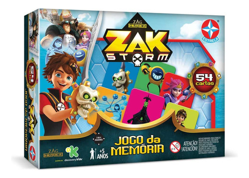 Jogo Da Memória Zak Storm - Estrela Estrela