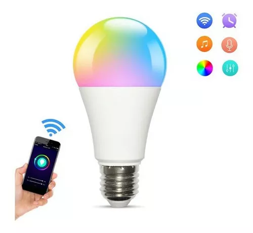 Foco LED RGB controlado por Wi-Fi, luz fría de 10W