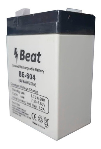 Imagen 3 de 4 de Bateria Recargable 6v 4ah Beat Be604