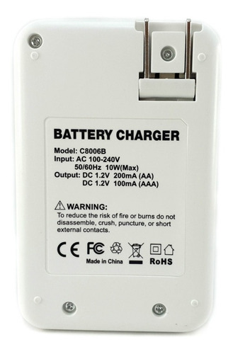 Pila Bateria Recargable Aa X2 1500mah Aaa X2 Cargador Beston