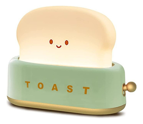 Cute Toast Llevó Luz Nocturna Usb Escritorio Luz Decorativa