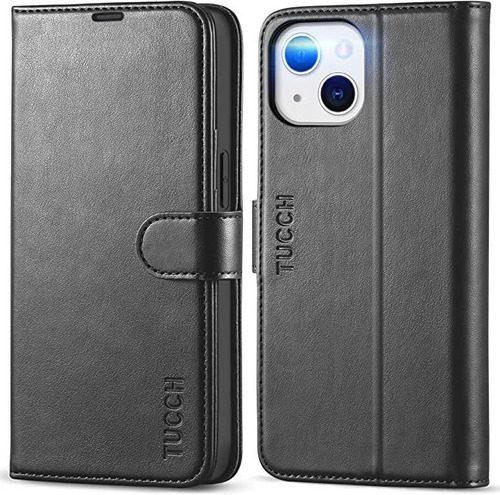 Funda Tucch Para Teléfono 13 Wallet Case, Pu Leather Flip Fo