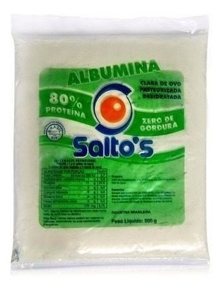 Albumina Saltos 500g Suplemento Alimentar Frete Mais Barato