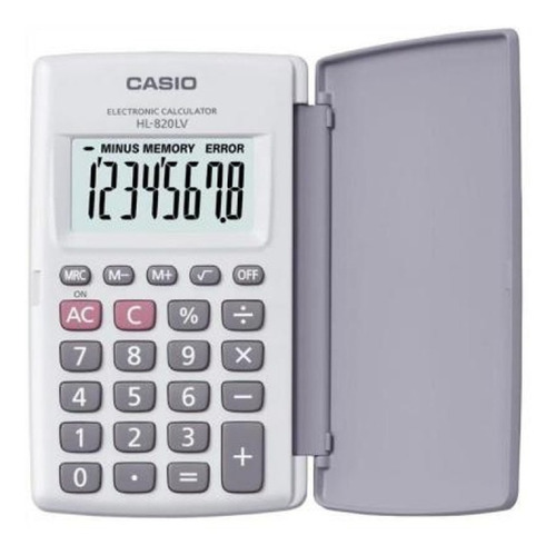 Calculadora Básica Portátil Manual Casio Hl-820 Febo