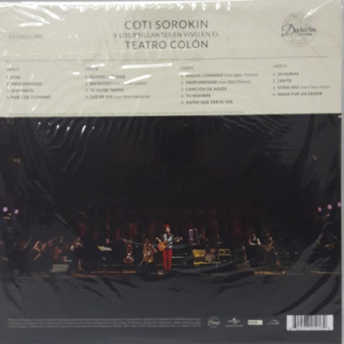 Imagen 3 de 3 de Coti Y Los Brillantes En El Teatro Colón Vinilo Doble