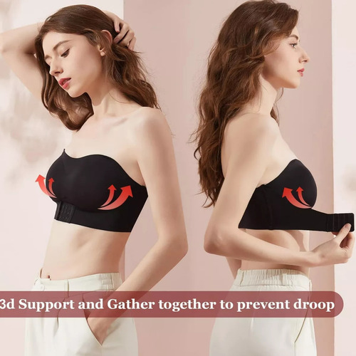 Sujetador Invisible Con Hebilla Frontal Para Mujer, Ropa Int