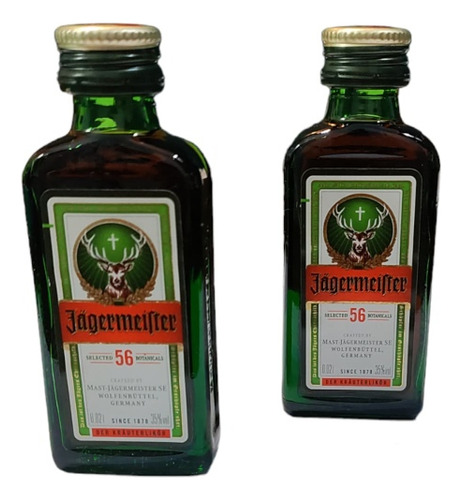 Jagermeister 10 Botellas Individuales De 20ml