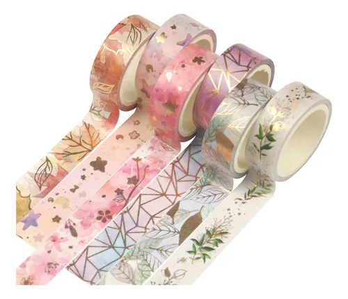 comprar R Tape Masking Gold 6 Foil Washi Flower Tape Wide Tape Rolls