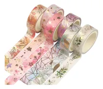 Comprar R Tape Masking Gold 6 Foil Washi Flower Tape Wide Tape Rolls