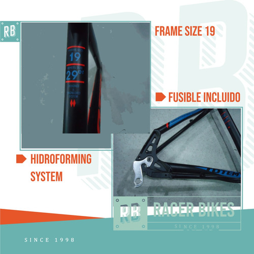 Imagen 3 de 9 de Cuadro Bicicleta Totem Spirit Rod. 29 Aluminio Talle 19