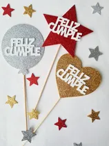 Comprar Topper Formas Feliz Cumple. X100  Pinche Formas Felíz Cumple