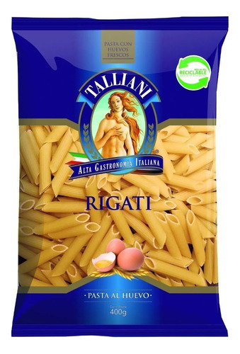 Pasta Rigati Al Huevo Talliani 400 G