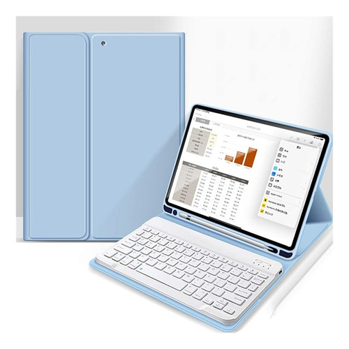 Funda Smart Case Con Teclado Para iPad Air 5ª Generación 10.