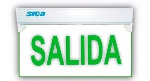 Imagen 1 de 1 de Cartel Salida Señalización Luminoso Leds Verdes Sica Modelos