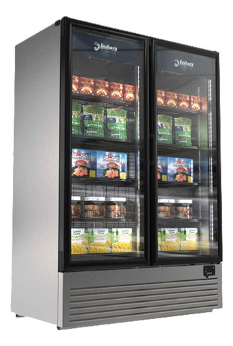 Congelador vertical Imbera VFD-43 plateado 1200L 127V