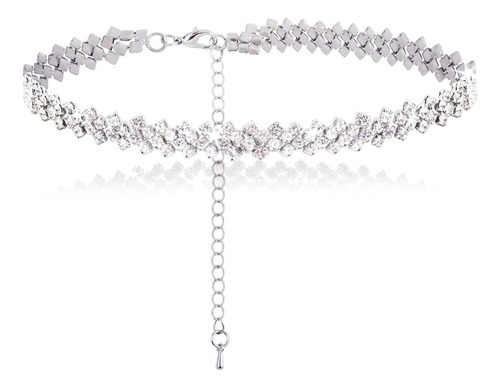 Gargantilla De Tenis Para Mujeres Y Niñas, Collar De Diamant