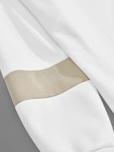 Sudadera Holgada Con Solapas Y Botones Para Hombre