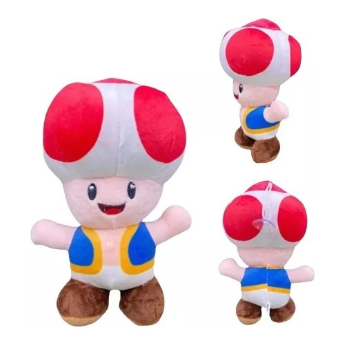 Peluche Toad Rojo Super Mario Bros 20cm