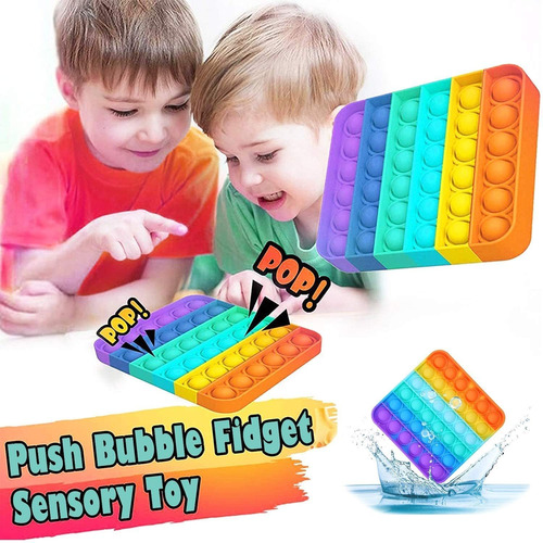 4pc Pop-it Fidget Juguete Empuje Pop Burbuja Autismo Antiest