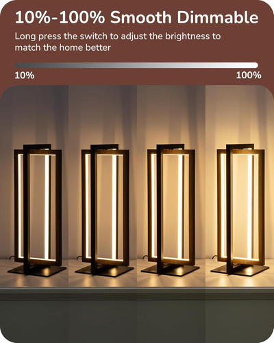 Lámpara De Mesa Led Moderna, Lámpara De Noche Minimalista Re