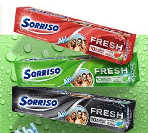 Gel Dental Sorriso Fresh Sortidos 90g Kit C/36