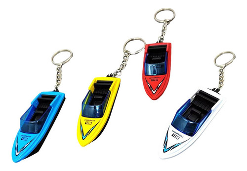 Hu Modelo De Mini Lancha De 4 Piezas, Lancha Con Llavero
