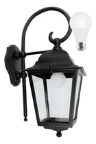 Comprar Farol Polipropileno 4 Caras Vidrio Colonial Mensula + Led 9w