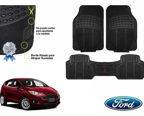 Tapetes Uso Rudo Negros Rd Ford Fiesta Hb 2016