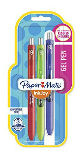 Bolígrafos Gel Paper Mate Inkjoy 3 Colores