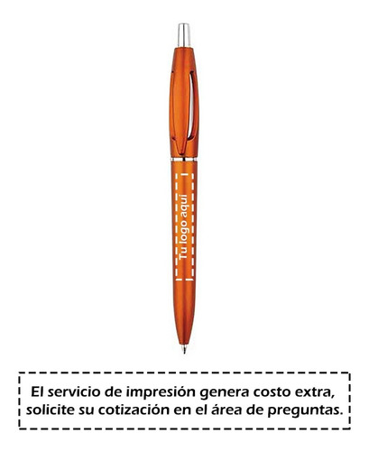 Imagen 3 de 10 de Pack De 10 Bolígrafos De Plástico Con Apariencia Metálica