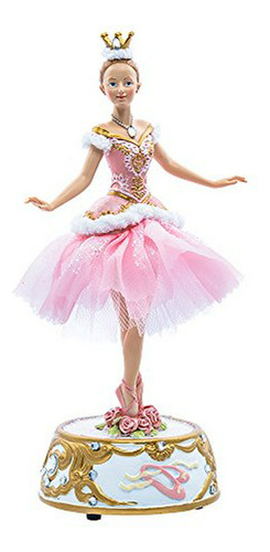 Figura De Bailarina Rosa Con Base Musical