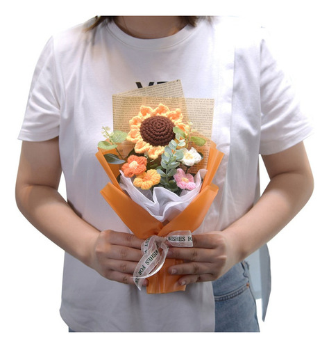 Ramo Girasol Tejido Regalo Maestros/día Madre