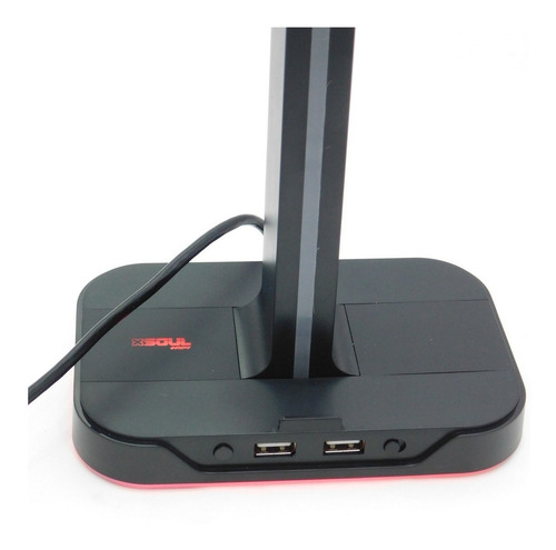 Imagen 4 de 7 de Porta Auriculares Gamer Stand Base Retroiluminados Dual Usb