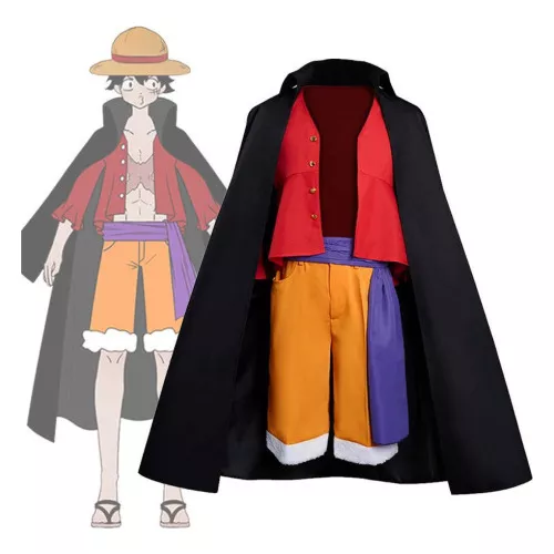 Fantasia Luffy One Piece C/ Chapéu Adulto E Infantil