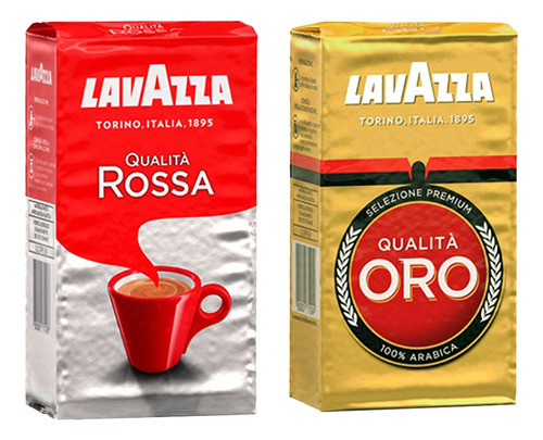 Combo Café Molido Lavazza Qualitá Oro Y Qualitá Rossa X500gr