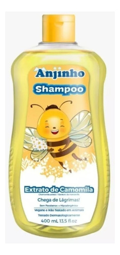 Shampoo Camomila Anjinho 400ml Bebê Crianças Lavar Cabeça
