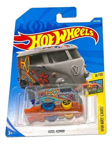 Hot Wheels Kool Kombi Gris Hippie 