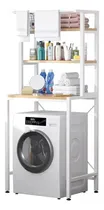 Comprar Sobre Lavarropas 3 Estantes Blanco 177x65x60cm Mdf Y Metal®