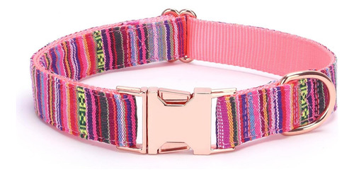 Pimaodog Collar De Perro A Rayas Multicolor, Collares De Per
