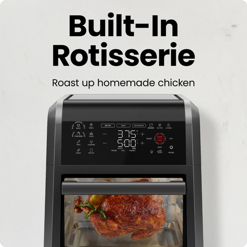Chefman Airfryer Exactemp De 12 Cuartos,apagado Auto Digital Negro