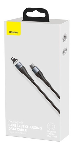 Cable Baseus Zinc Magnético Tipo C A Lightning 1m