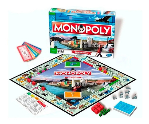 Juego De Mesa Monopoly Argentina Original Hasbro Mundomanias