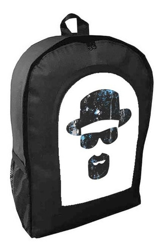 Mochila Negra Breaking Bad Adulto / Escolar D41