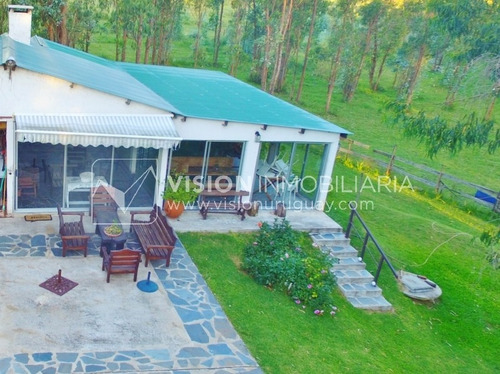 Imagen 17 de 30 de Chacra De 15 Hás Con El Confort De Hermosa Casa Reciclada, Barbacoa Y Piscina Climatizada.