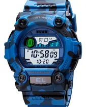 Comprar Reloj Militar Hombre Burk 1633 Cronometro Alarma Digital Luz