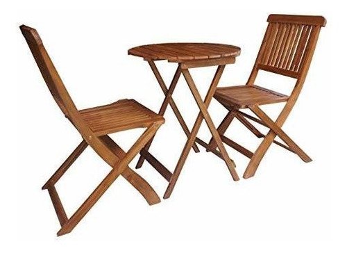 Btexpert Am5177 - Mesa Redonda Plegable De Café (3 Piezas, 2
