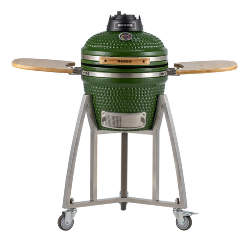 Churrasqueira Kamado Pequeno Móvel Verde Rasco