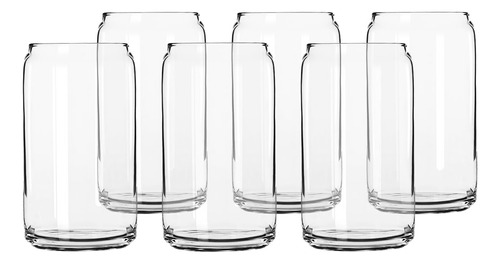 Set 6 Vasos Vidrio Borosilicato 550 Ml Simplit Color Blanco