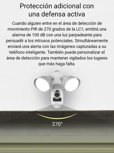 Camara Reflector Ip Wifi Para Exteriores 2mp Ezviz Lc1
