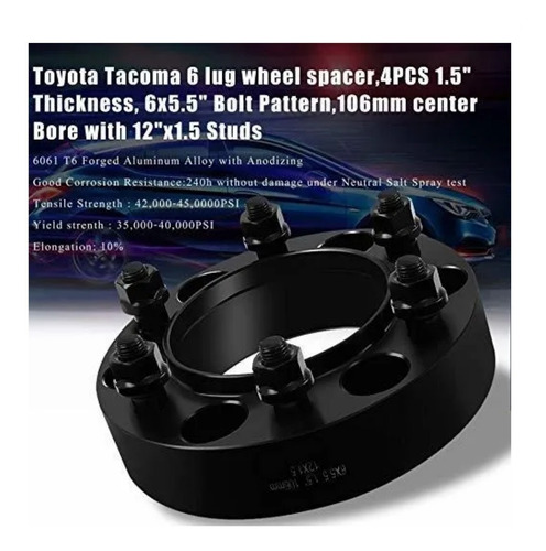 Separadores De Ruedas Richeer 6x5.5 Para Toyota Tacoma 4runn